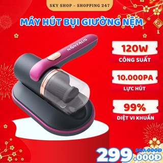Máy hút bụi giường nệm, máy hút bụi cầm tay không dây có tia UV khử khuẩn, hút ẩm không khí, chăn ga, quần áo
