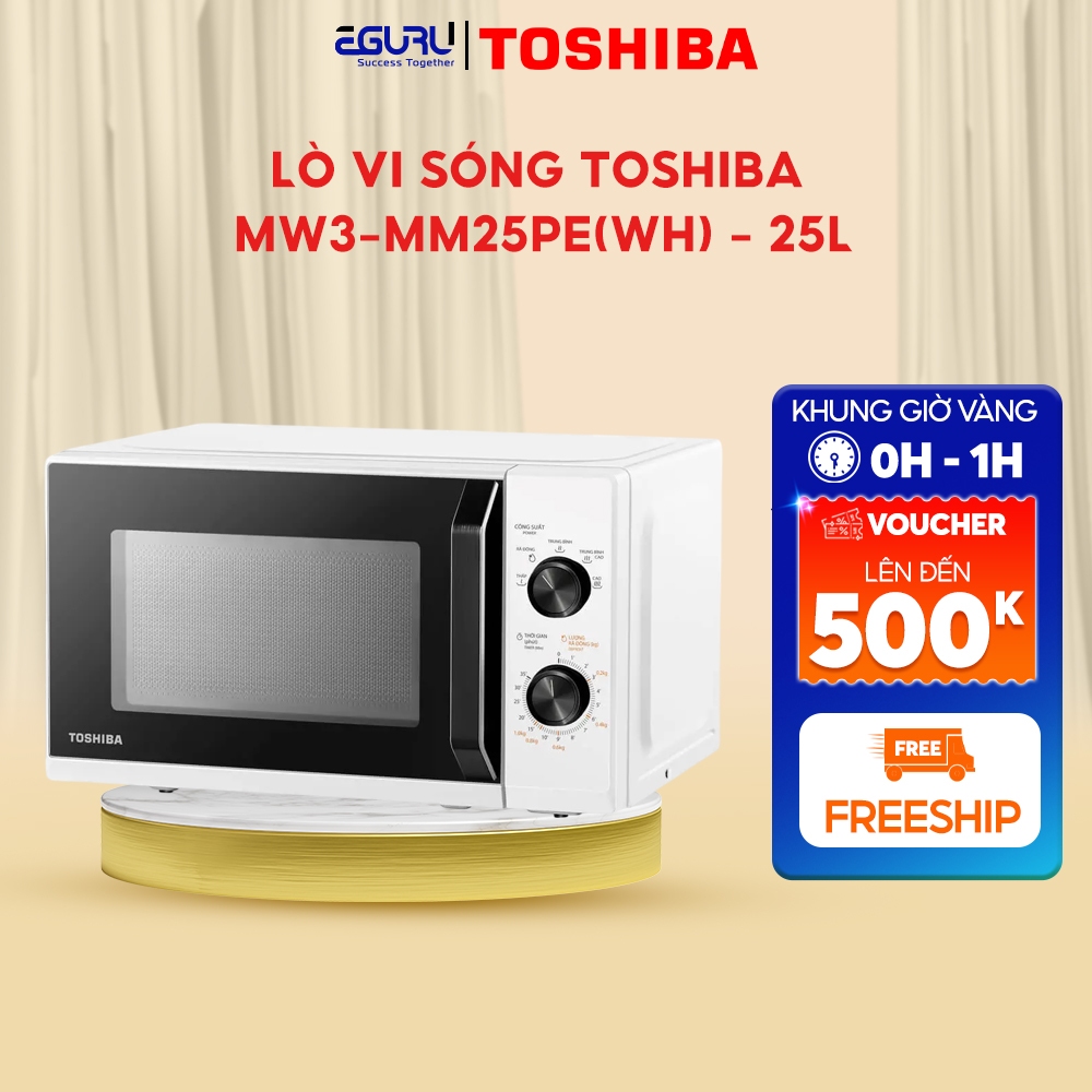 Lò Vi Sóng Toshiba MW3-MM25PE(WH) / MW3-MM25PE(BK) / MM25PE(WH) - Bảo Hành Chính Hãng 12 Tháng