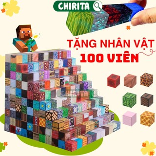 [TẶNG KÈM NHÂN VẬT]Đồ Chơi Khối Nam Châm Minecraft-Đồ Chơi Lắp Ráp Khối Từ Tính Xây Dựng Mô Hình Cho Bé Quà Tặng Chirita