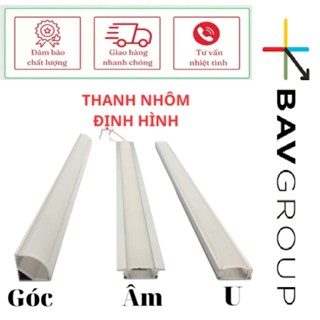 Combo 5 cây 2m Thanh Nhôm Led 508 509 510 601 Nhôm Dẻo Uốn Cong Gắn Led 12v 24V Lắp Kệ Tủ Bếp