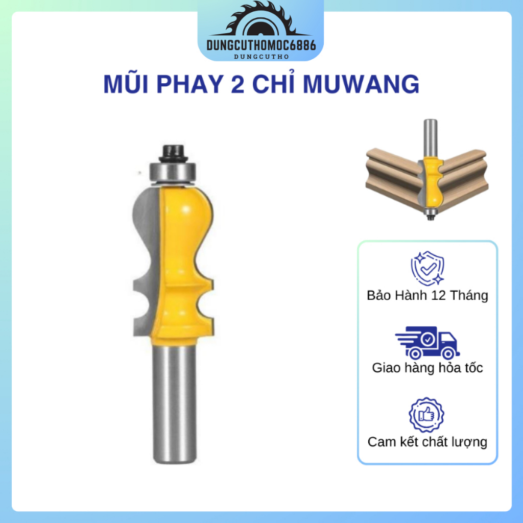 💢 Mũi soi gỗ, mũi phay 2 chỉ Muwang ☪️☪️☪️