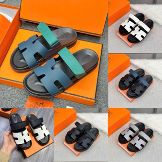 Dép HM quai dán - Dep lê quai ngang HM phong cách trẻ trung lịch lãm - depp da nam [ảnh +video tại Monaco]