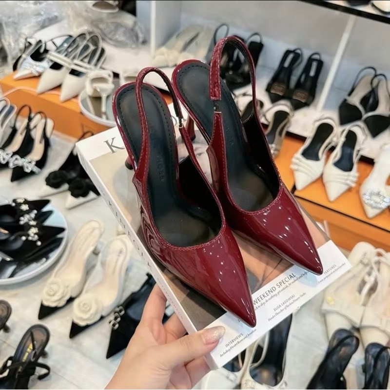 Giày cao gót chất da bóng mũi nhọn cao 5cm, 7cm, 9cm dành cho nàng đi chơi đi tiệc đây ạ | BigBuy360 - bigbuy360.vn