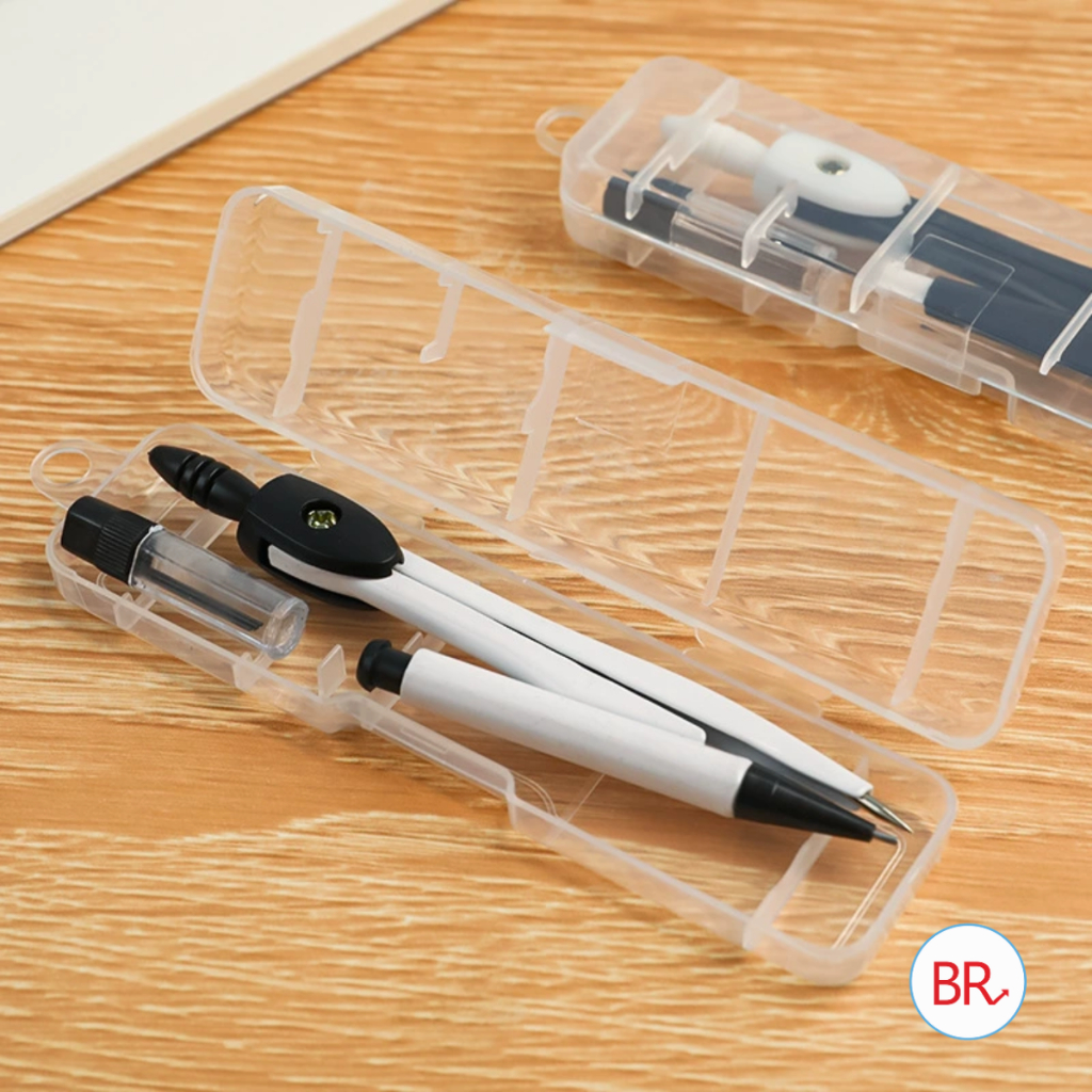 Compa học sinh kim loại chì kim dùng vẽ kỹ thuật - Bộ compa chuyên dùng thiết kế đơn giản TẶNG KÈM N