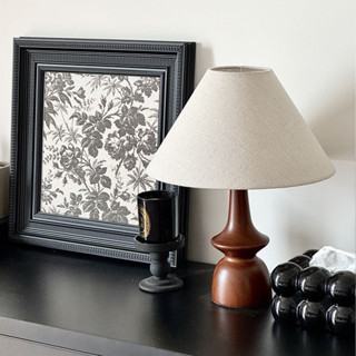 Đèn bàn gỗ đơn giản, đèn ngủ phòng ngủ, đèn retro phong cách Trung Quốc mới cao cấp