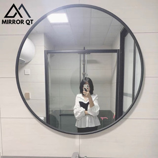 Gương tròn treo tường gương nhà tắm khung kim loại chống gỉ phôi Thái trong nét có đủ kích thước. 