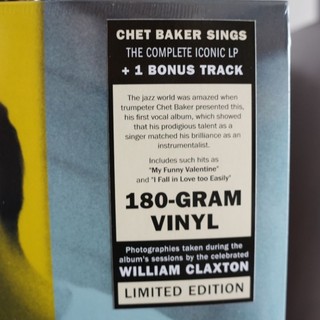 Chet Baker - Sings (1954 album) vinyl 180 Gram jazz