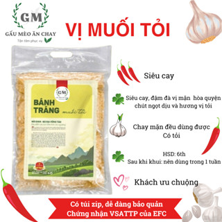 Bánh tráng MUỐI TỎI SIÊU CAY ROBIS ăn liền (CHAY MẶN đều dùng được)