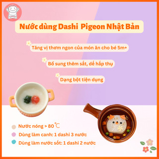 Bột nêm Dashi Pigeon Nhật cho bé 5m+ (date 09/2026)
