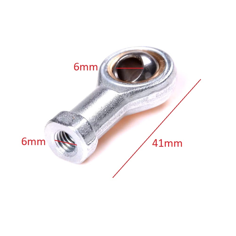 1 Trục khuỷu ren thuận phải (ren trong 6mm) vòng bi SI6T / K 6mm