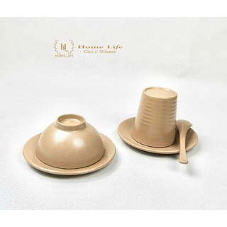 Bát cơm đen LBW045| Bát con melamine đen nhám