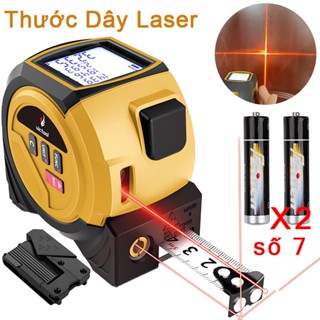 Thước Dây Laser VICTOOL Đo Khoảng Cách 3 Trong 1 5m Có Màn Hình LCD - Bảo hành 1 năm