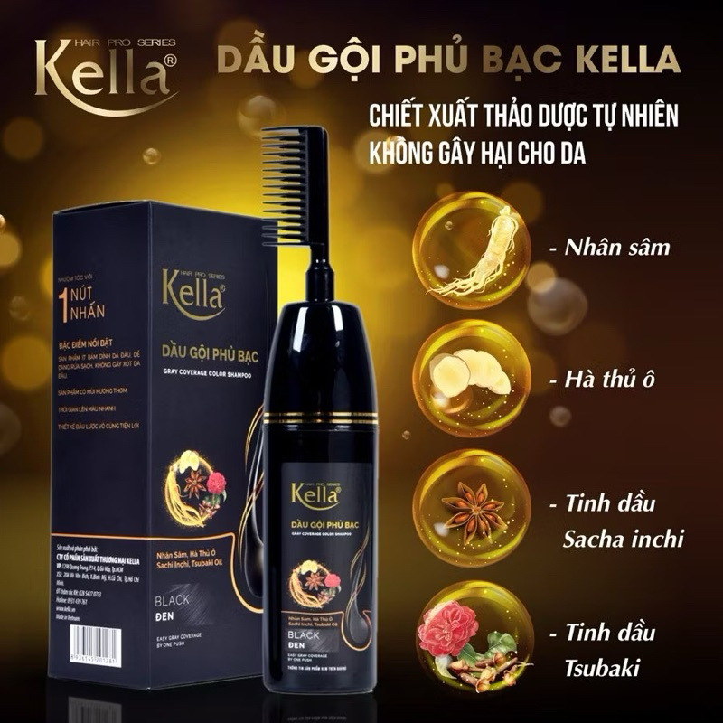 DẦU GỘI PHỦ BẠC KELLA 150ml