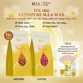 [ Tặng SERUM HOA BƯỞI + DUNG DỊCH ] 1Kg Sáp SATINPURE Wax Lông Dành Cho Da & Vùng Nhạy Cảm, Wax Lông Nách, Tay, Bikini