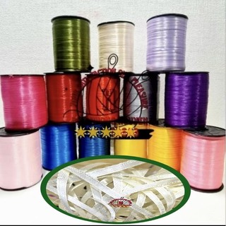 [🔥HOT DEAL ]( 3mm / 500m ) 1 cuộn Ruy Băng ( lá hẹ )Nhiều Màu Grosgrain , Để Trang Trí Tiệc cưới