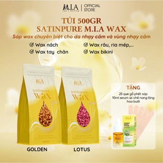 [Tặng 10ML SERUM HOA BƯỞI] 500gr Sáp SATINPURE Wax Lông Dành Cho Da, Vùng Nhạy Cảm, Wax Lông Nách, Tay, Bikini - M.I.A