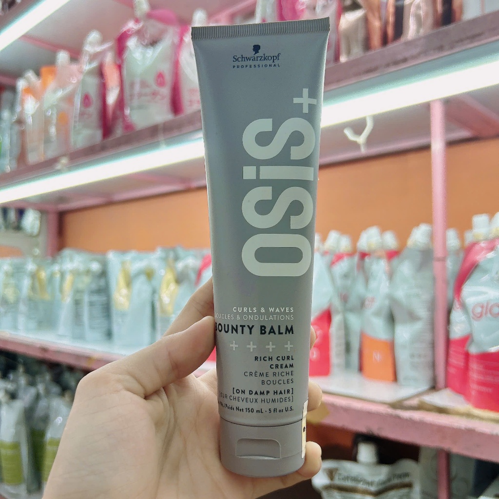 Kem tạo lọn sóng xoăn giữ nếp tóc giảm rối Bounty Balm Schwarzkopf Osis Cream 150ml (Mẫu mới)