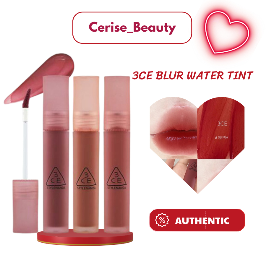 Son Tint 3CE Blur Water Tint - SEPIA - PLAY OFF - LAYDOWN - CASUAL AFFAIR