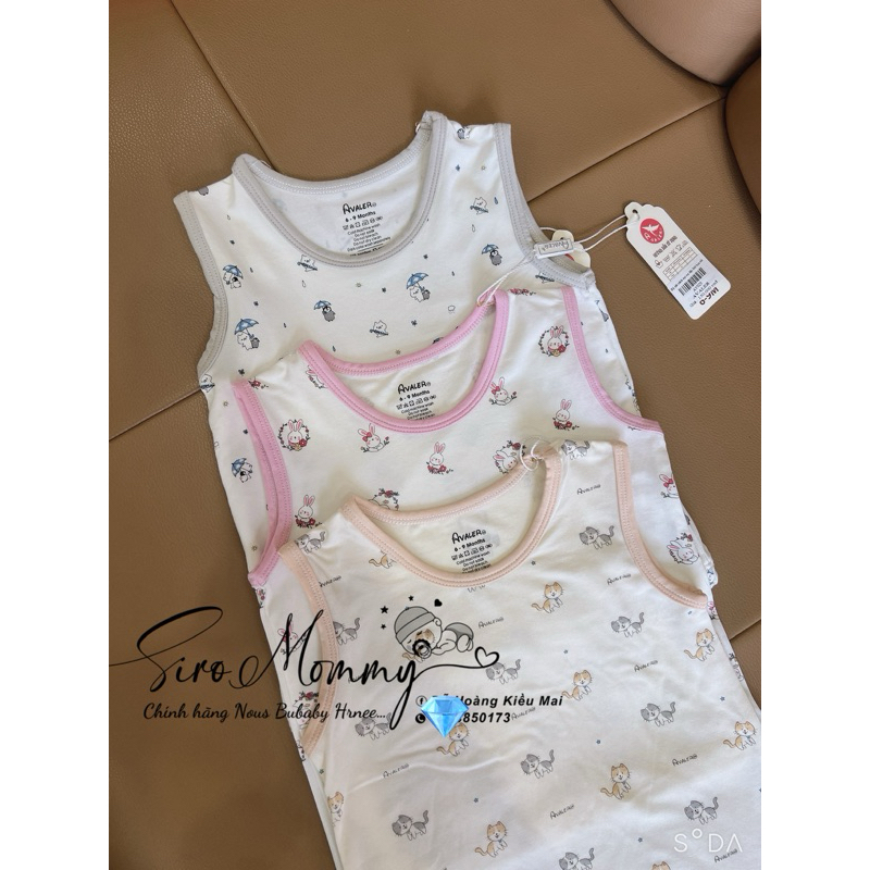 [Avaler,Mommom]  bộ cộc tay, ba lỗ avaler chất petit cực đẹp