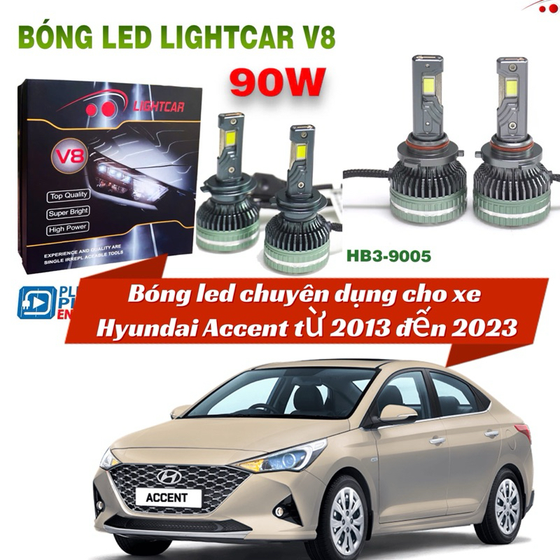 Bóng Đèn Led Cho Xe Hyundai Accent Từ Năm 2013 Đến 2023