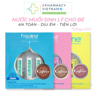 Nước Muối Sinh Lý Cho Bé GIFRER Fysoline Giúp Làm Sạch Bụi Bẩn, Dịch Nhầy Cho Mắt, Mũi