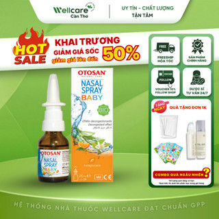 [✨TẶNG VI CHẤT 250K] Xịt mũi trẻ em Otosan Nasal Spray Baby - Chai 20ml - Giảm nghẹt mũi, chảy mũi, viêm mũi
