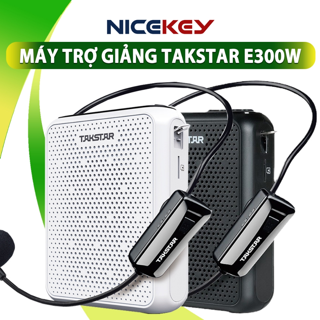  Máy Trợ Giảng Không Dây TAKSTAR E300W Có Bluetooth Công Suất 10W không dây công nghệ UHF Bảo Hành 12 Tháng 