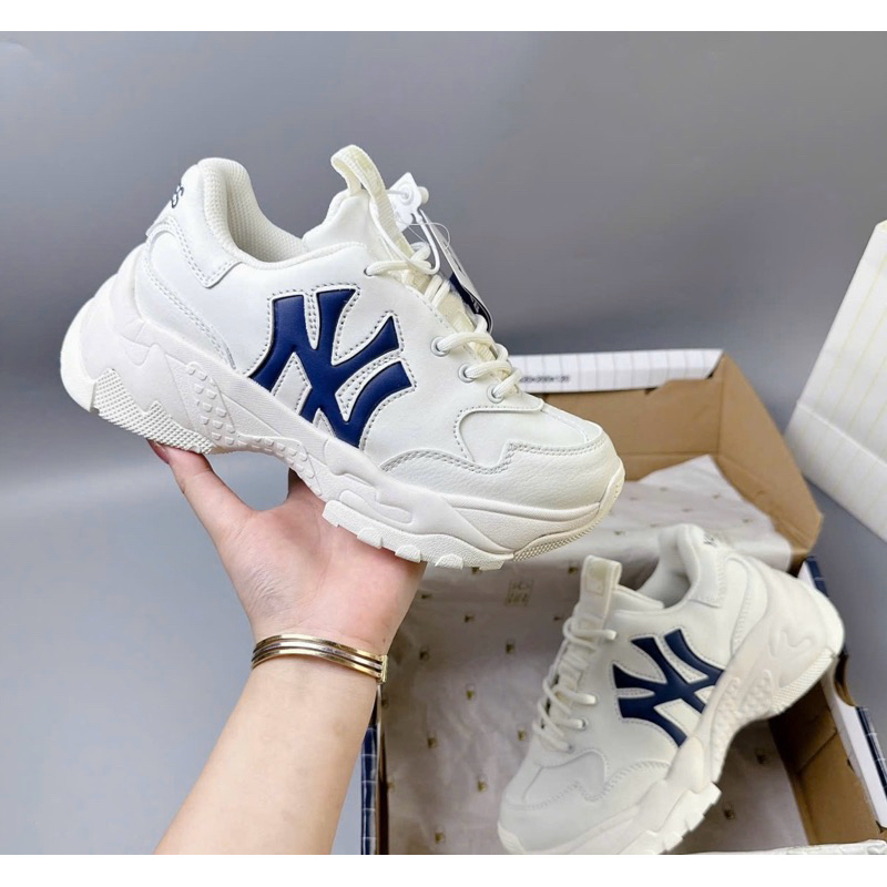 Giày Thể Thao Nữ Nam Mlb Big Ball Chunky Window NY Yankess SC giày MLB NY XANH THAN-Qiling_Store