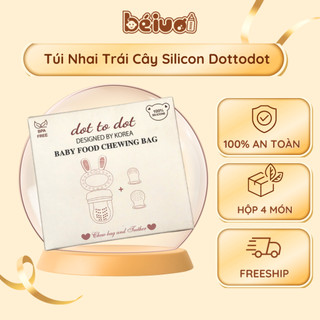 Túi Nhai Trái Cây Silicon Dottodot – Chống Hóc, Hỗ Trợ Ăn Dặm, An Toàn Cho Bé