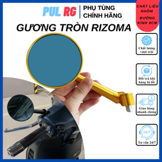 Gương chiếu hậu xe máy tròn Rizoma thời trang nhôm cao cấp cho xe Wave AB Airblade SH SH Mode...