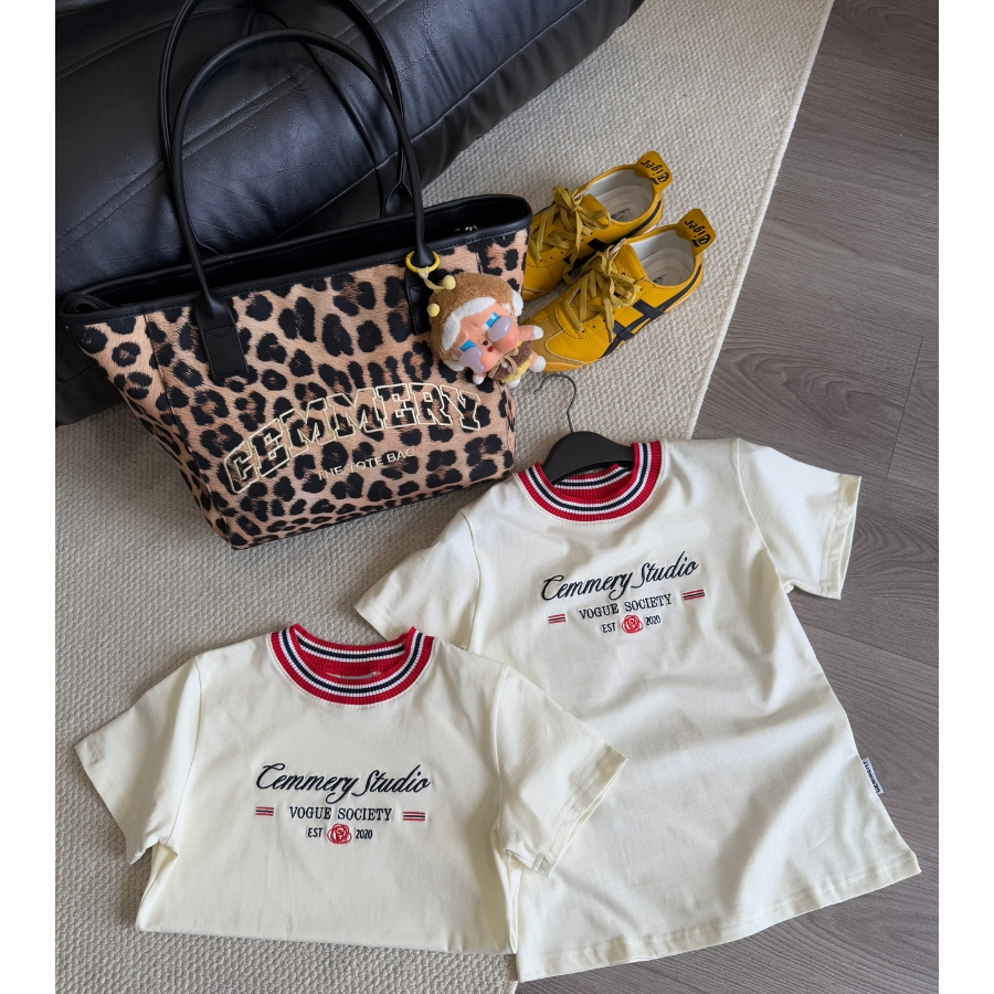 Áo Baby Tee CEMMERY Local Brand Chính Hãng Bloom Baby Tee Cotton 2 Chiều Cổ Dệt Màu Cream | BigBuy360 - bigbuy360.vn