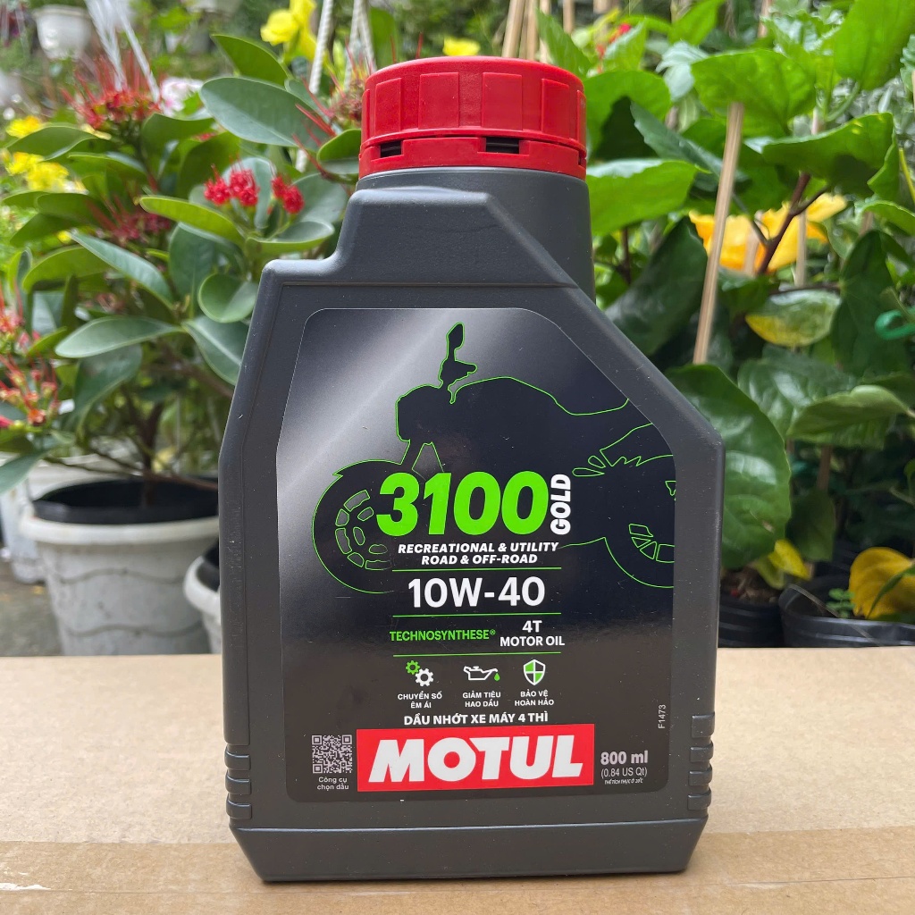 [Mẫu Mới] Nhớt Motul 3100 GOLD 10W40 1 Lít 0.8L Chính Hãng