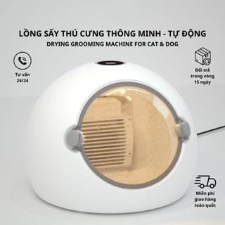  Lồng Sấy Chó Mèo Tự Động PAPIFEED HT06   Sấy Tuần Hoàn  Lọc Hút Lông Rụng  Hộp Sấy Thú Cưng Thông Minh 