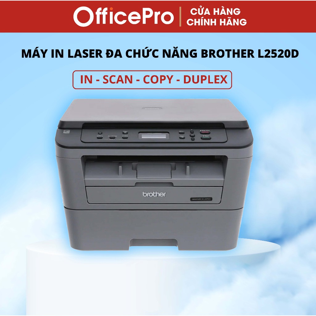 Máy in laser đa chức năng Brother DCP L2520D (In, Scan, Copy, Duplex)