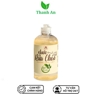 Nước rửa chén hữu cơ bồ hòn, Nước Rửa Bát An An 500ml, không chất tẩy rửa an toàn mọi da tay