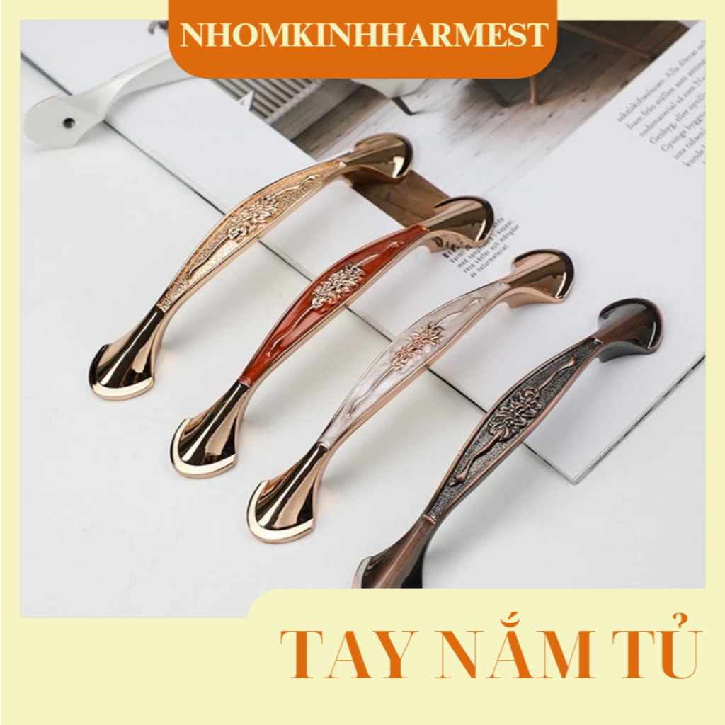 Combo 10 Tay tủ 508-96N (9206) nâu-đỏ cam