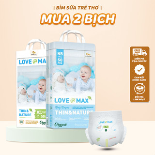[Combo 2 Bịch] Tã Bỉm Love Max, Bỉm Dán/Quần Full Size Cho Bé