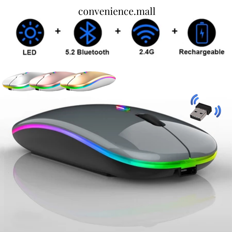Chuột Không Dây Bluetooth A2 2.4GHz USB Silent,Chuột Gaming Cho Laptop,Điện…