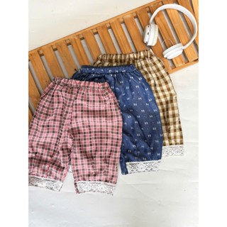 Quần ống rộng dáng suông họa tiết hoạt hình cho bé gái 6-26kg