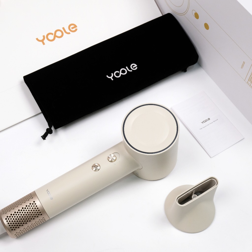 [Best Deal] Máy sấy tóc YOOLE ION âm tốc độ cao | 8 chế độ sấy chuẩn salon | 200 triệu ion âm | bảo 