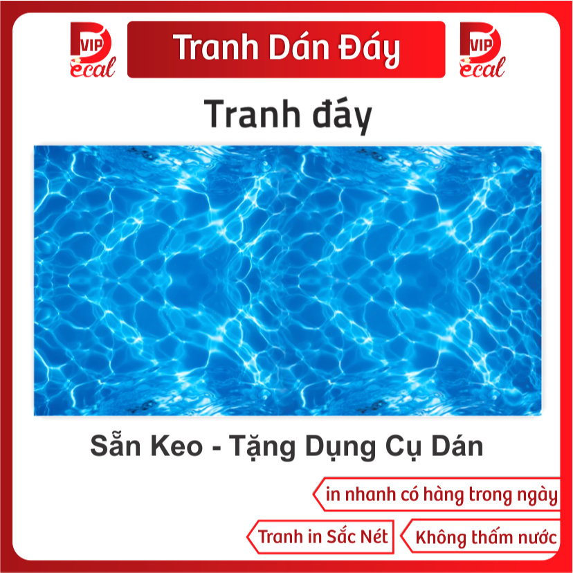 Tranh Decal dán Hồ Cá 3D Mẫu Mới ( Tranh Đáy )_ĐAY 24