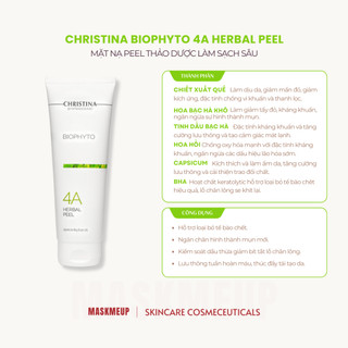  Mặt nạ thảo dược Christina Herbal Peel 4A làm sạch sâu detox da 