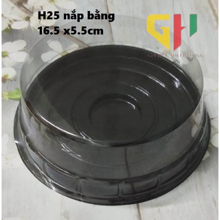 SET 50 CÁI HỘP H25 HỘP ĐỰNG BÁNH BÔNG LAN TRỨNG MUỐI - BÁNH BAO TẠO HÌNH - BÁNH KEM TẠO HÌNH ĐẾ TRÒN - ĐK 17CM