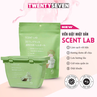 Viên giặt Scentlab 5in1 Nhật Bản sạch nhanh quần áo và lưu hương bền lâu - 30 viên