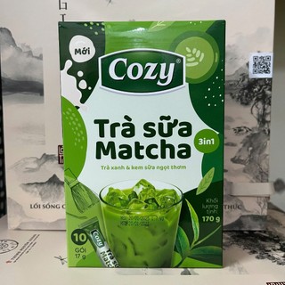 (Combo) COZY TRÀ SỮA MATCHA 3 TRONG 1 ( 17G X 10 TÚI )