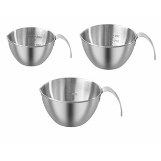  Ly đong inox 201 có tay cầm và vạch chia định lượng - Ly đong inox dùng trong pha chế 