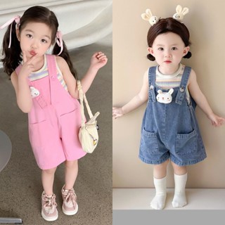 Váy bé gái, yếm jean bé gái, yếm thỏ jean 2 chi tiết cho bé gái diện xinh 8- 20kg - BKY18