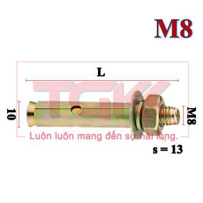 Bulong nở (nở rút) sắt M8