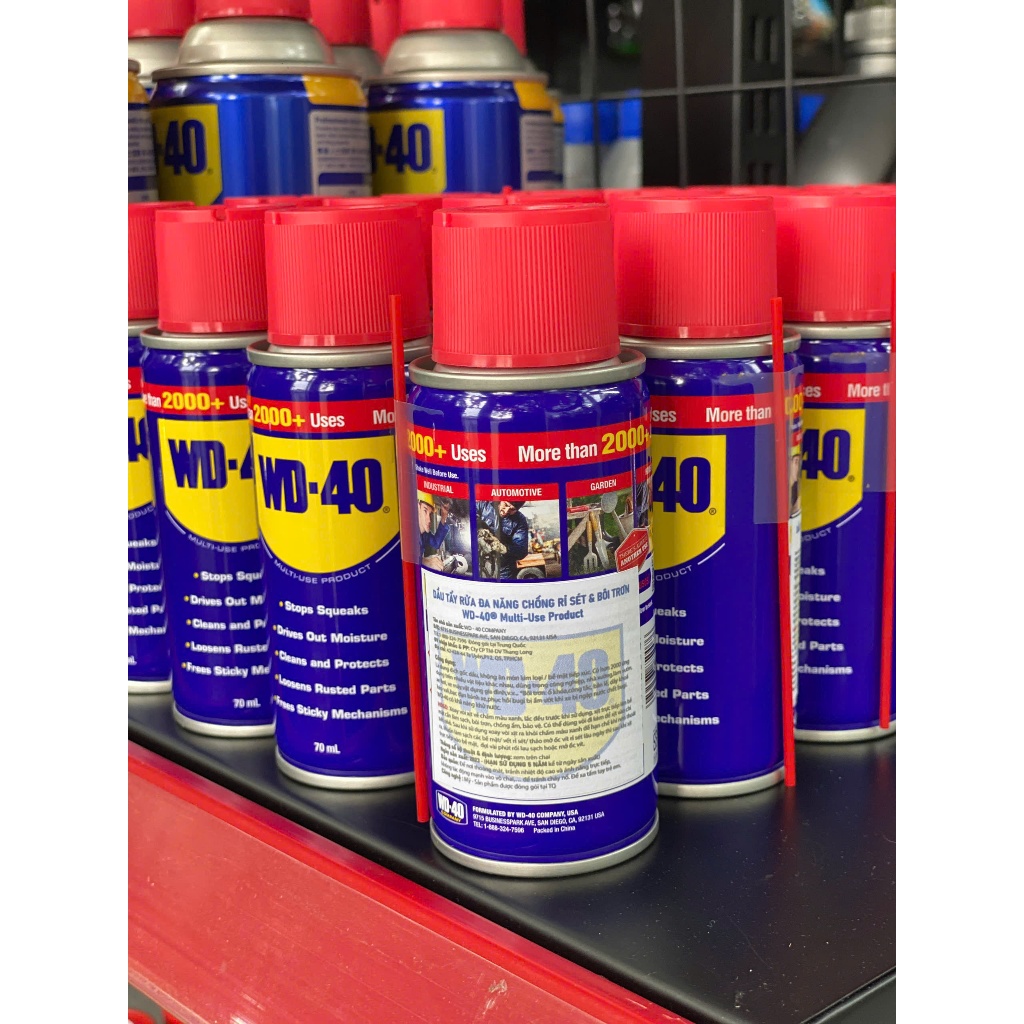 PHÁ RỈ SÉT ĐA DỤNG WD-40 MULTI-USE 70ML - Chính Hãng - Giá Tốt
