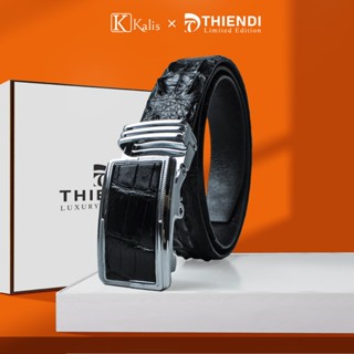 Thắt lưng cá sấu cao cấp hàng hiệu Kalis x Thiendi Dây nịt nịch thắt lưng nam da cá sấu thật cao cấp chính hãng